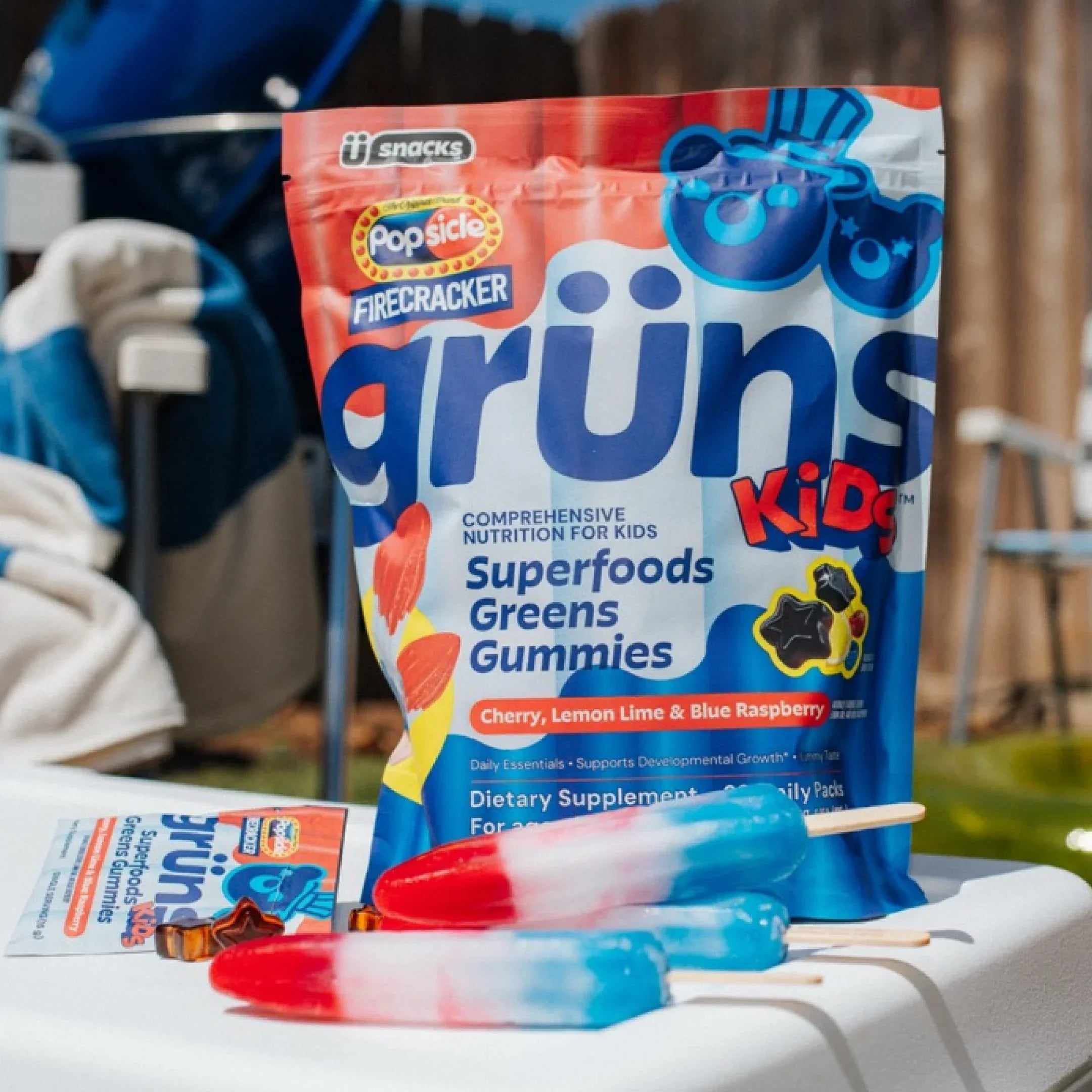 Popsicle® Firecracker Grüns Kids - Wellness Gummies That Make Sense