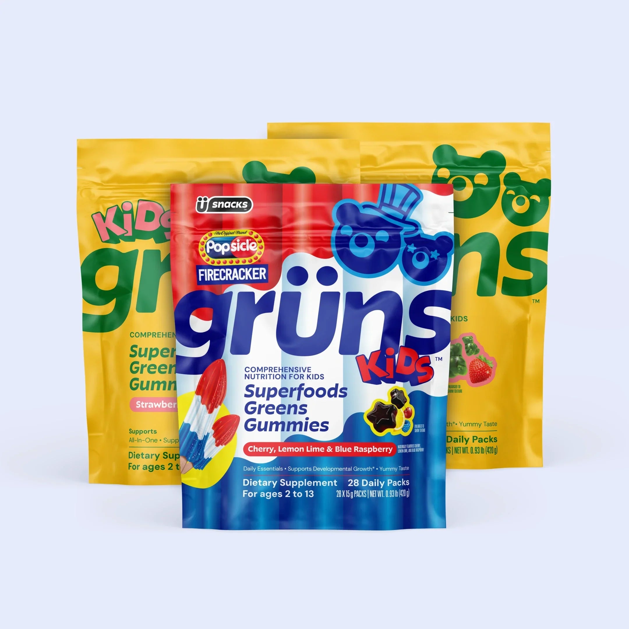 Popsicle® Firecracker Grüns Kids - Wellness Gummies That Make Sense